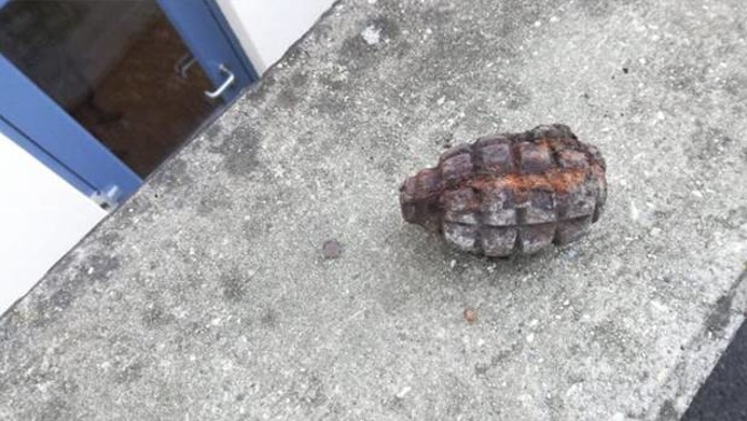 The grenade was found inside an Austrian nursery. Photo / LPD Wien / Austria Police
