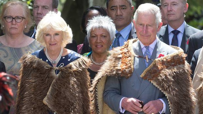 Prince Charles and the Duchess of Cornwall are welcomed onto Turangawaewae Marae in Ngaruawahia during their 2015 New Zealand tour. (File photo / Alan Gibson)