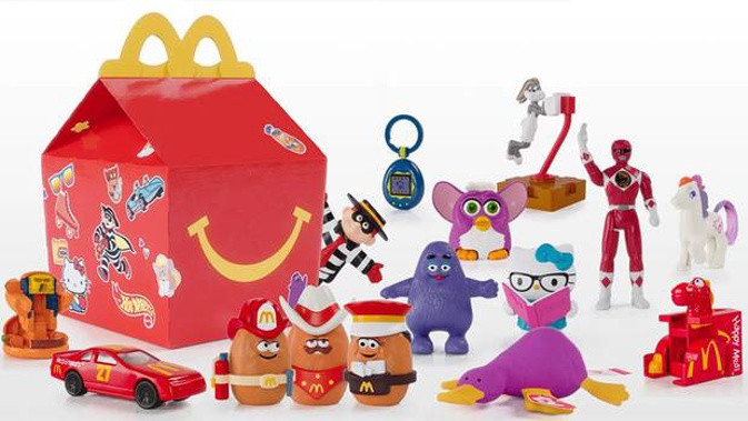 The iconic Happy Meal toys will feature two classics from 1988, 12 from the 1990s and one from 2013. (Photo / Supplied)