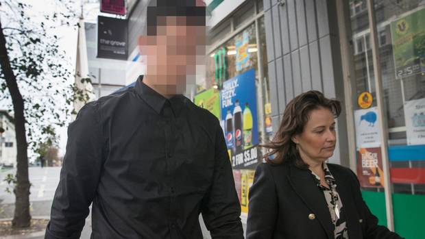 The man accused of the Labour Party summer camp allegations, pictured next to his lawyer Emma Priest, has been discharged without conviction. Photo / NZ Herald