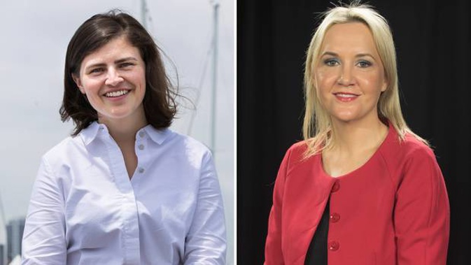 Chlöe Swarbrick v Nikki Kaye. (Photos / Brett Phibbs, Michael Craig)