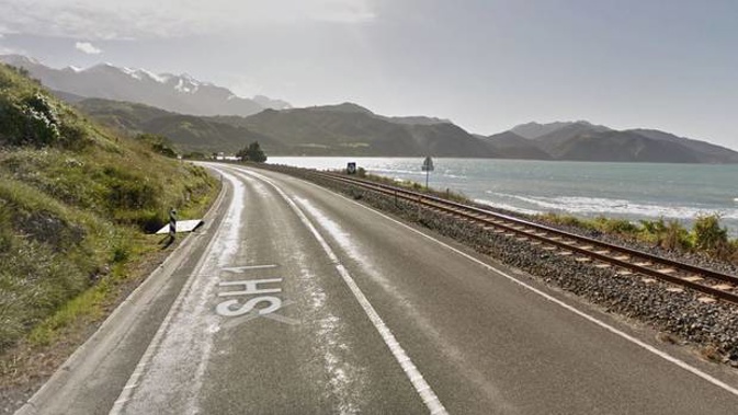 A witness said the accident occurred north of Hapuku and south of Mangamauna on a section of road not affected by earthquake repair works. Photo / Google
