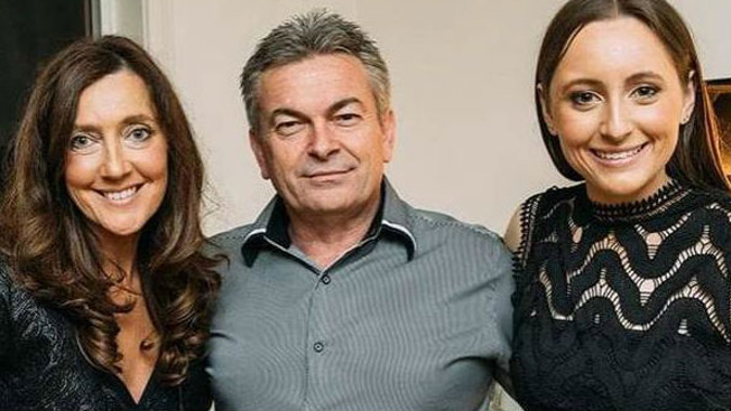 Convicted killer Borce Ristevski with his wife, Karen (left), and daughter, Sarah. (Photo / News Ltd)