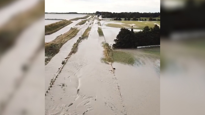 The footage shows the extent of the damage. (Photo / Timaru District Council)