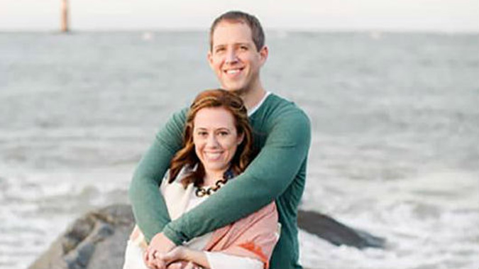 Matt and Lauren Urey wer eon the island as it erupted. (Photo / Supplied)