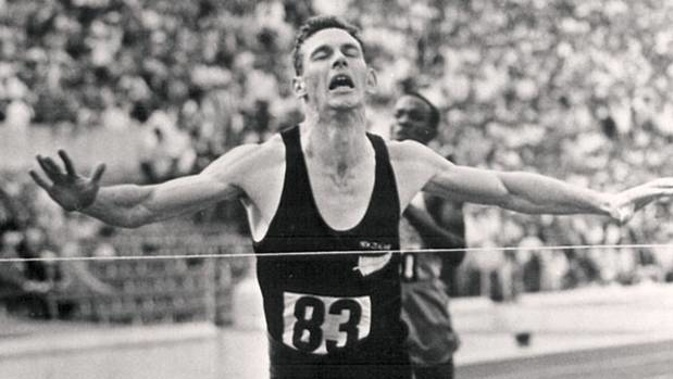 Peter Snell winning gold for the 800m. Photo / File