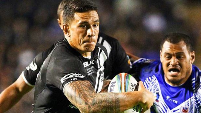 Sonny Bill Williams playing against Samoa in 2013. (Photo / Photosport)