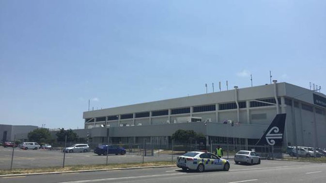 A homicide inquiry into the death of a woman yesterday focussed on an Air New Zealand facility on Orchard Rd near Christchurch International Airport. Photo / Kurt Bayer