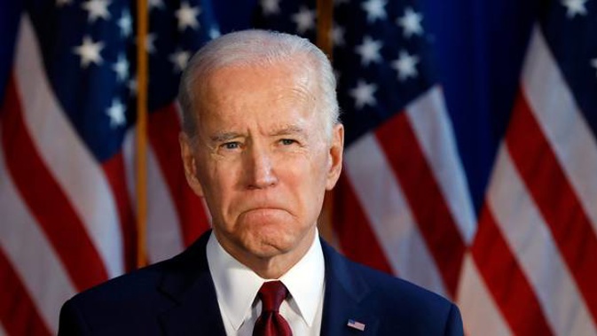 Democratic presidential candidate former Vice-President Joe Biden makes a foreign policy statement, in New York. Photo / AP