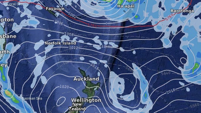 The tropical cyclone is expected to affect Fiji and Tonga. Image / WeatherWatch