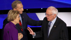 Elizabeth Warren and Bernie Sanders (Photo / CNN)