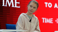 Greta Thunberg took the stage at the World Economic Forum this week. (Photo / AP)