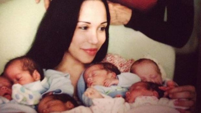 Octomom after giving birth to her octuplets. (Photo / Instagram)