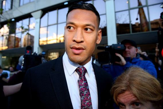 Israel Folau has a new home - at French rugby league club Catalan. (Photo / Getty)