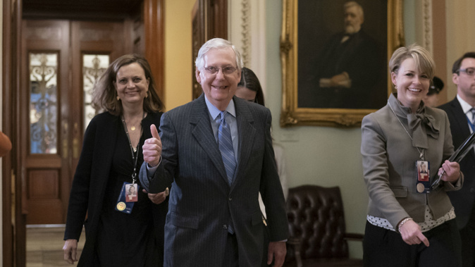 Senate majority leader Mitch McConnell. (Photo / AP)