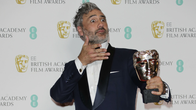 Taika Waititi won Best Adapted Screenplay for Jojo Rabbit. (Photo / AP)