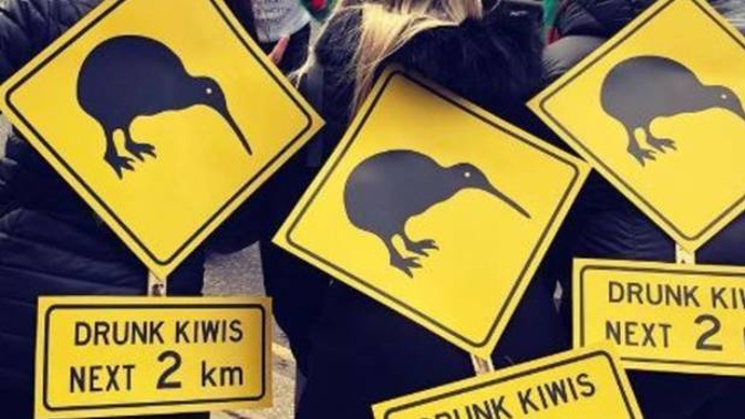 Thousands of Kiwis hit the London streets for the Waitangi pub crawl. Photo / File