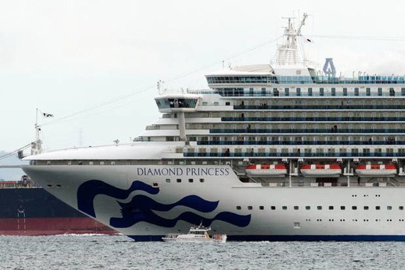 There are reportedly 10 confirmed coronavirus cases on the Diamond Princess. Photo / AP