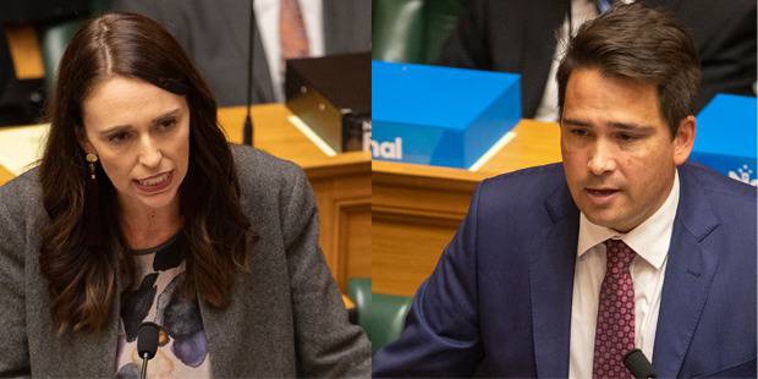 Prime Minister Jacinda Ardern and National leader Simon Bridges.