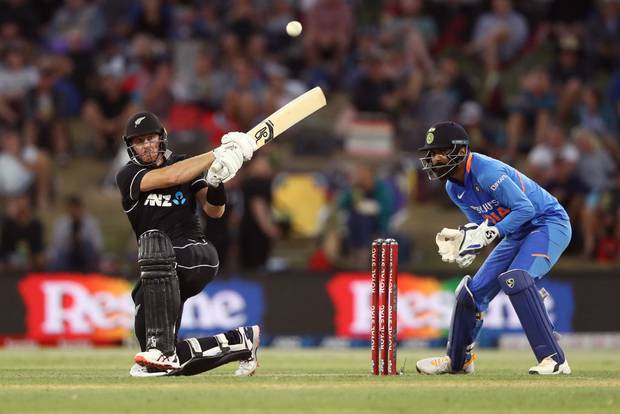 Martin Guptill made an excellent contribution for the Black Caps. Photo / Getty