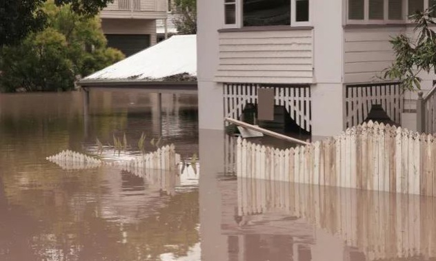 Swamped homes in Brisbane.Source:News Regional Media