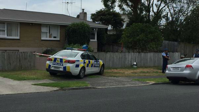 Police at the Lynwood Place property in the Tauranga suburb of Brookfield on February 16, the day after a woman was discovered dead there. Photo / NZ Herald