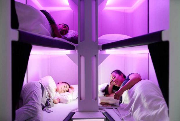 The new Air NZ 'Skynest' sleep pods.