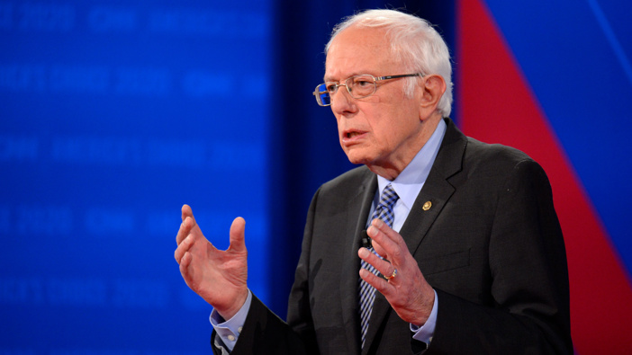 Bernie Sanders is the frontrunner for the Democratic nomination. (Photo / CNN)