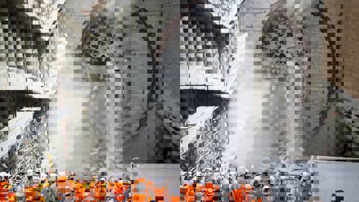 Alice was one of the other big tunnel boring machines. (Photo / NZ Herald)