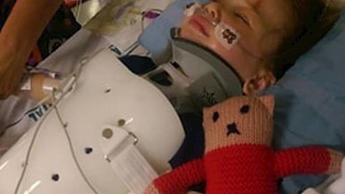 Avery Sinclair, 3, was critically injured in the crash. Photo / Supplied