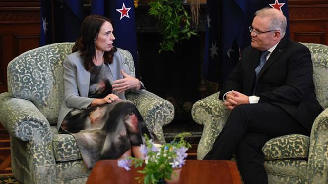Prime Minister Jacinda Ardern meets the Australian Prime Minister Scott Morrison in Sydney Photo / Penny Bradfield