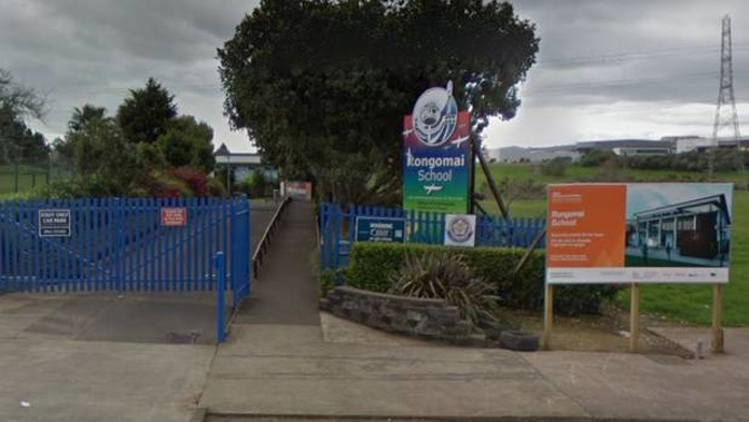 Rongomai School is warning students not to enter the school alone until the dog has been located. Photo / Google