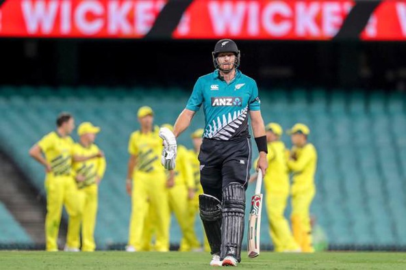 The International One Day between Australia and the Blackcaps was played in front of an empty stadium. (Photo / Photosport)