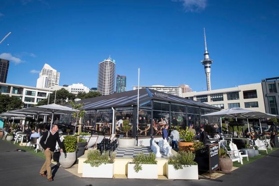 The pilot attempted to go to Headquarters bar in Auckland's Viaduct. (Photo / NZ Herald)