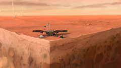 An artists concept of the Mars InSight rover. (Photo / NASA)