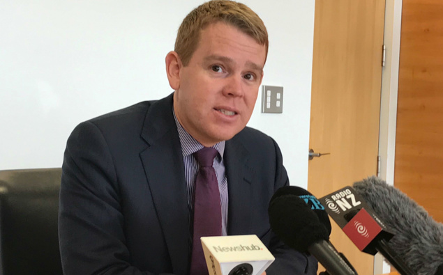 Chris Hipkins' office confirmed that it wanted schools closed from today. (Photo / NZ Herald)
