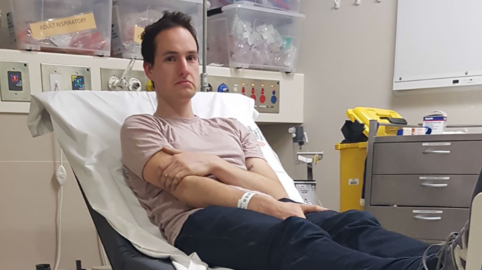 Daniel Reardon had some electronic parts lying around and decided to try his hand at a spot of engineering. (Photo / Supplied via CNN)