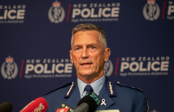 Outgoing Police Commissioner Mike Bush will stay on in his role in charge of operations at the Covid-19 national response team. Photo / Mark Mitchell