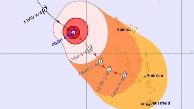The approach of Tropical Cyclone Harold may see a change to the government's state of emergency as people start to prepare for the category 4 cyclone. Photo / Twitter