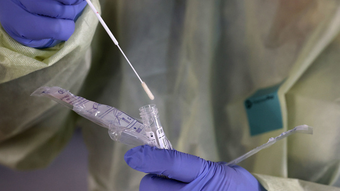Coronavirus testing. (Photo / CNN)