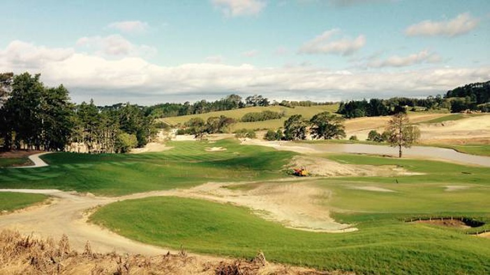 Golf courses are not allowed to have a single maintenance worker tending to the course during the lockdown. Above, the Wainui golf course. Photo / Wynne Gray