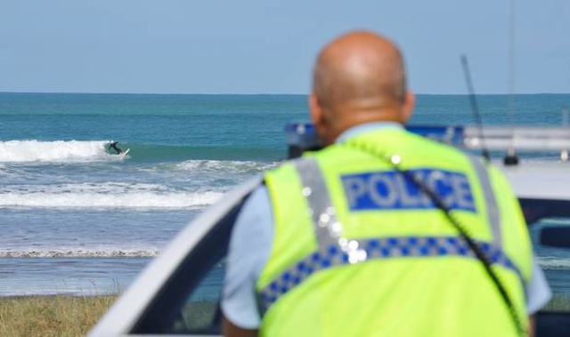 Police are urging surfers to observe the Covid-19 lockdown rules. Photo / Gisborne Herald
