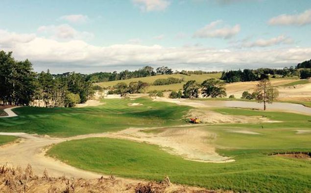 Golf courses are not allowed to have a single maintenance worker tending to the course during the lockdown. Above, the Wainui golf course. Photo / Wynne Gray