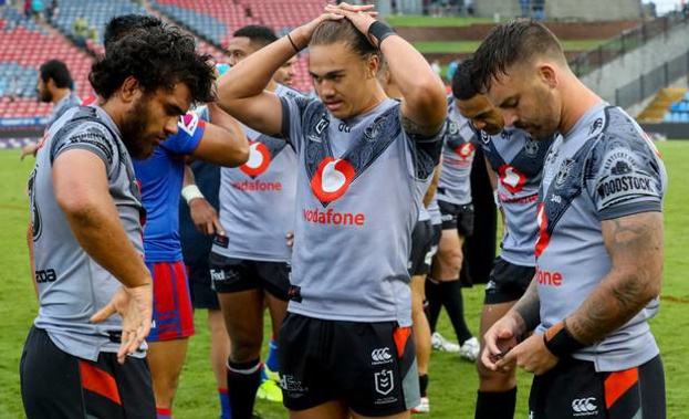 Dejected Warriors players. Photo / Photosport