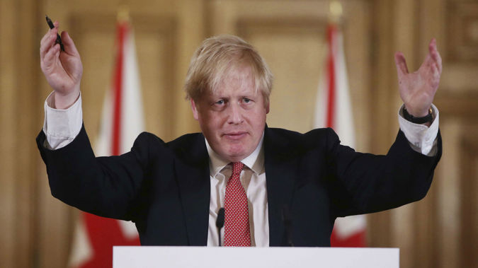 Boris Johnson before he was hospitalised. (Photo / AP)