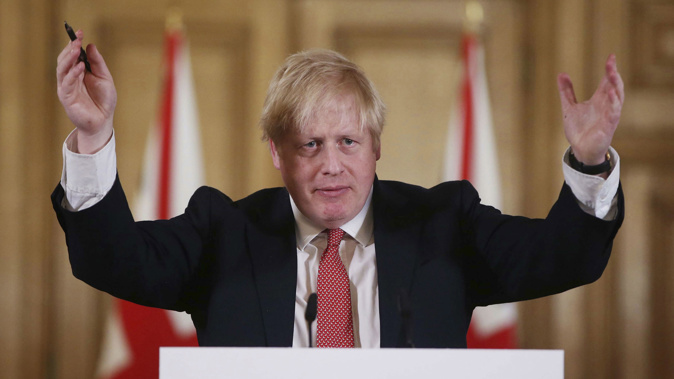 Boris Johnson before he was hospitalised. (Photo / AP)