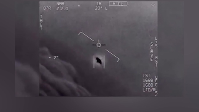 This UFO footage was officially released by the Pentagon. (Photo / File)