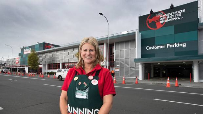 Jacqui Coombes of Bunnings announced the closures. Photo / Brett Phibbs