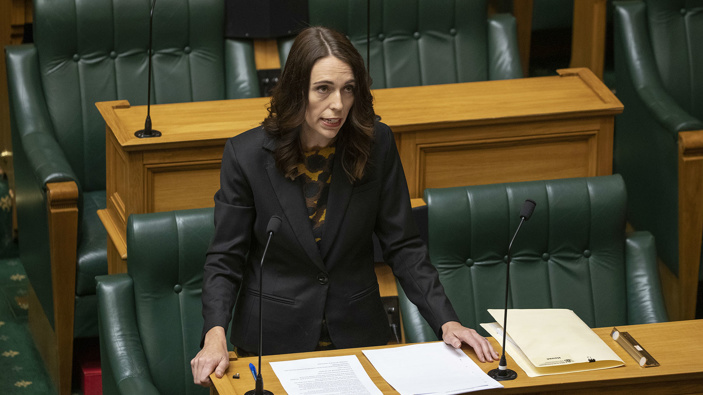 Jacinda Ardern in the debating chamber. (Photo / NZ Herald)