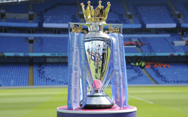 The English Premier League trophy. (Photo / AP)